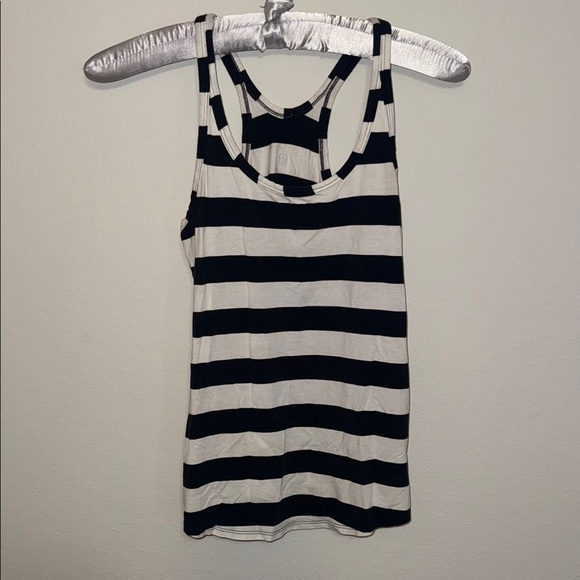 Lululemon Athletica Black and White Striped Tank Top - small - Picture 1 of 5